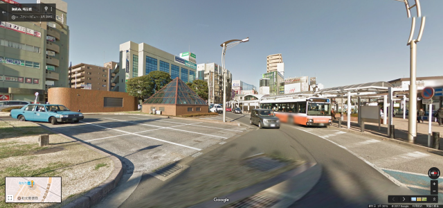 和光市駅の南口側周辺のストリートビュー